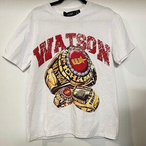 ♦️🏆♦️Watson Rhinestone Graphic Short Sleeve Tee -Size L